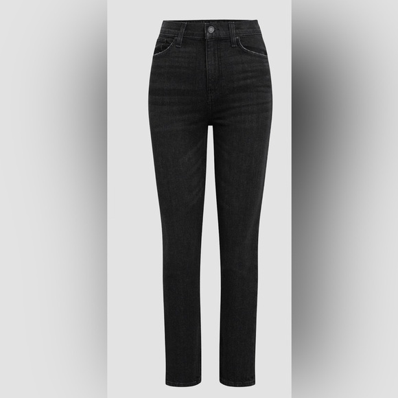 Hudson Jeans NWT SZ 25 Harlow Ultra High-Rise Cigarette Ankle Jean Faded Black - Picture 7 of 15